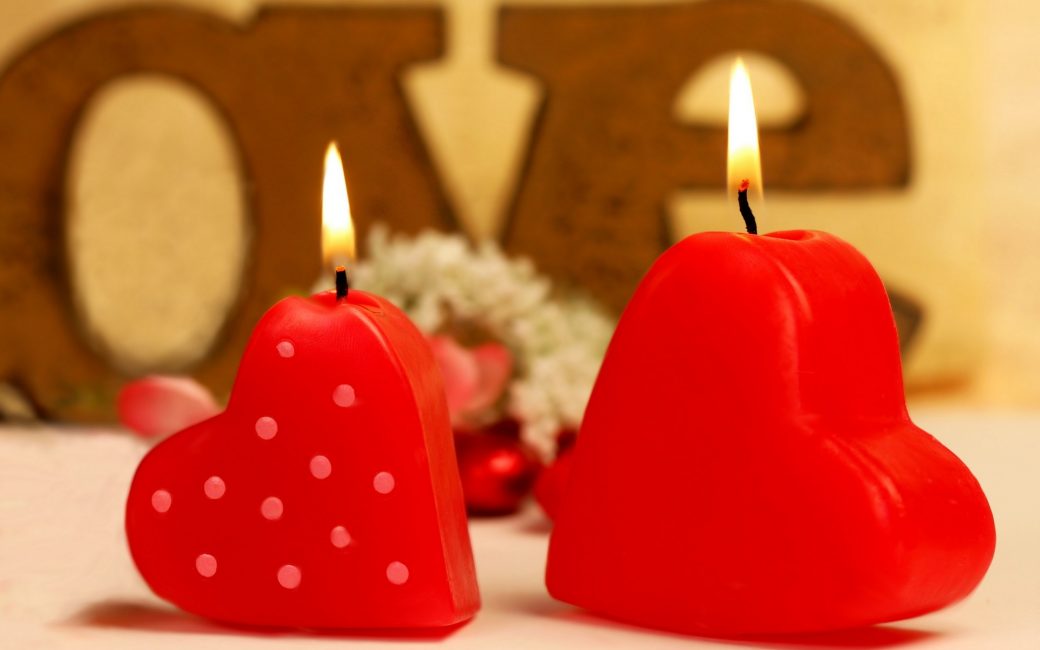 Velas perfumadas para um ambiente romântico