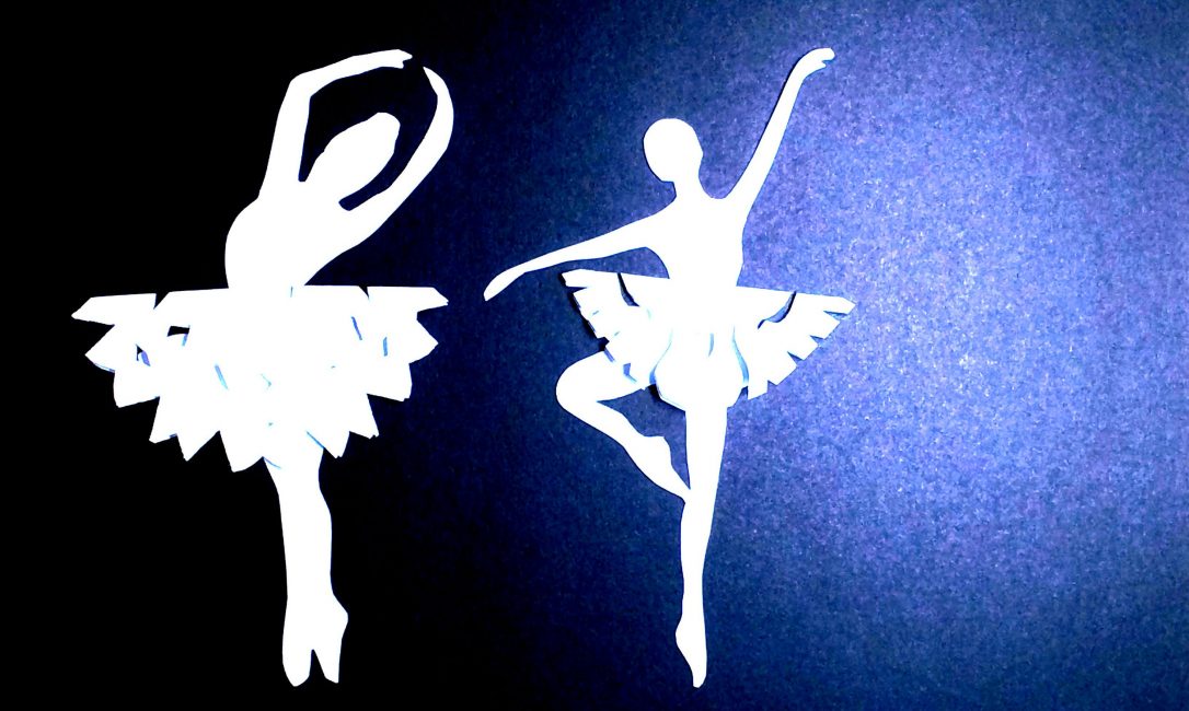 Ficamos lindas bailarinas de flocos de neve
