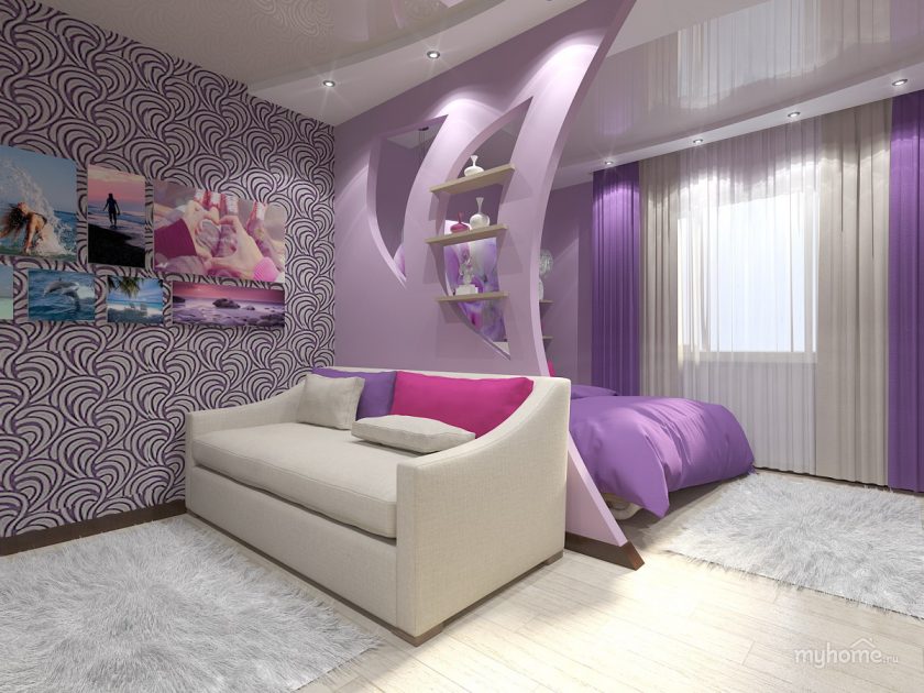 Maneiras de salas de zoneamento para o quarto e sala de estar: 195+ Photo Best Design Ideas with examples