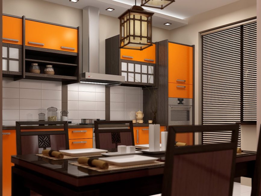 Em estilo oriental