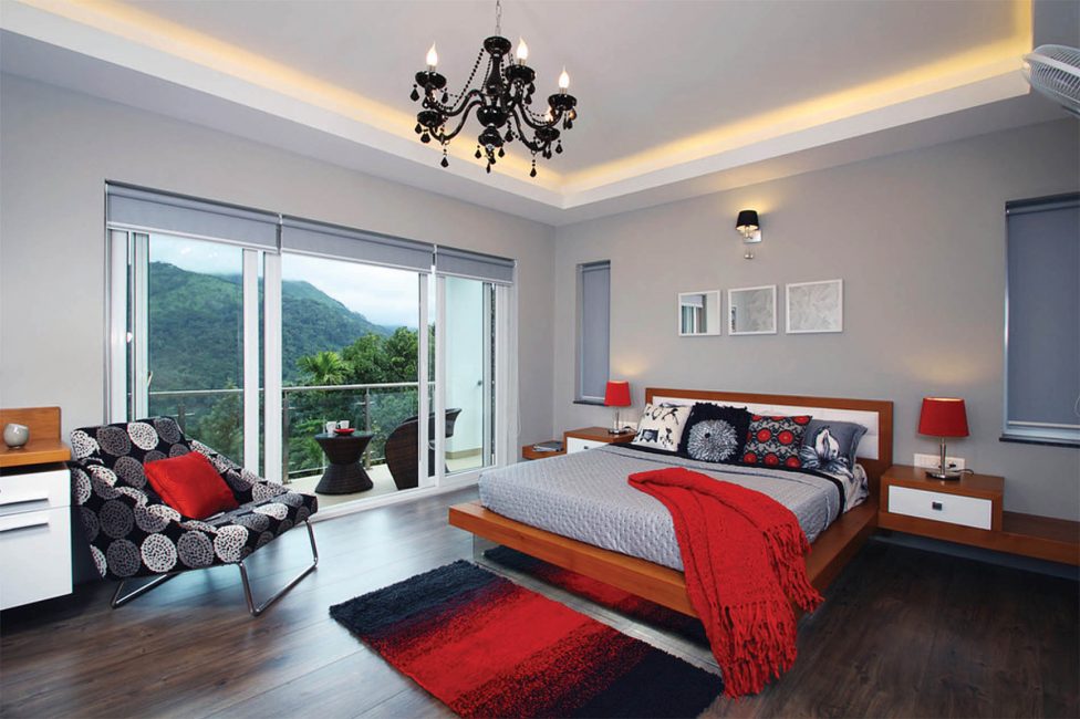 Um quarto feito em tais tons pode excitar e acalmar.