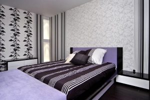 Quarto de design em estilo moderno (125 + fotos) - Cortinas brancas / papel de parede / guarda-roupa. Como não exagerar com uma escolha?
