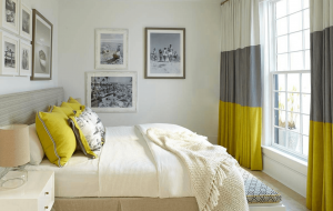 Quarto de design em estilo moderno (125 + fotos) - Cortinas brancas / papel de parede / guarda-roupa. Como não exagerar com uma escolha?