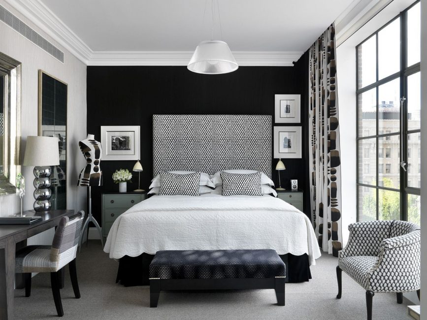 Quarto de design em estilo moderno (125 + fotos) - Cortinas brancas / papel de parede / guarda-roupa. Como não exagerar com uma escolha?