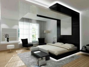 Quarto de design em estilo moderno (125 + fotos) - Cortinas brancas / papel de parede / guarda-roupa. Como não exagerar com uma escolha?