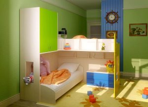 Projeto do quarto das crianças para dois e três filhos de diferentes sexos - 240+ (Foto) Idéias para o zoneamento interior
