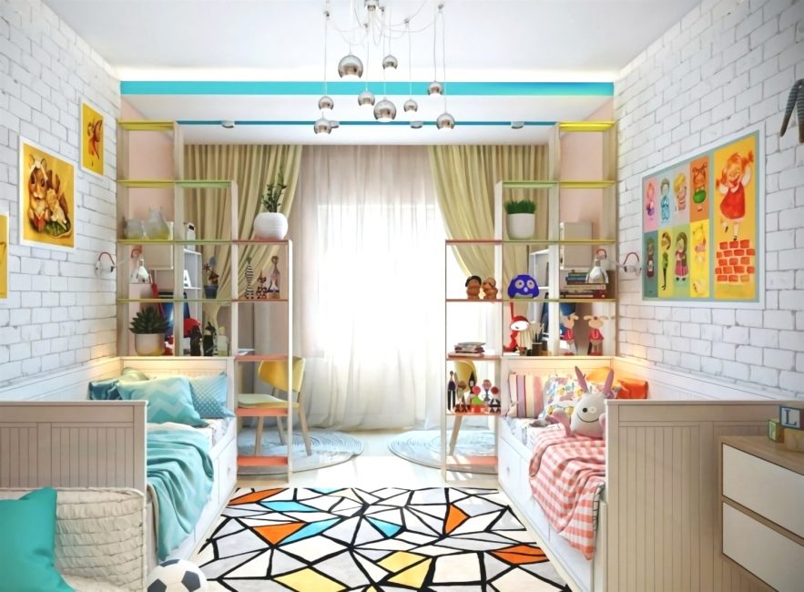 Pense sobre a textura, cor, padrão para o quarto