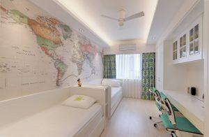 Projeto do quarto das crianças para dois e três filhos de diferentes sexos - 240+ (Foto) Idéias para o zoneamento interior
