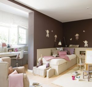 Projetar um quarto de crianças com um sofá macio: como e onde devo colocá-lo?