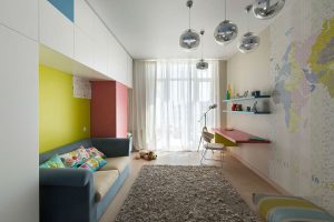 Projetar um quarto de crianças com um sofá macio: como e onde devo colocá-lo?