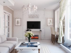 O design da sala de estar na cor da neve branca - criando obras-primas de elite 135+ Fotos de soluções de estilo real no interior