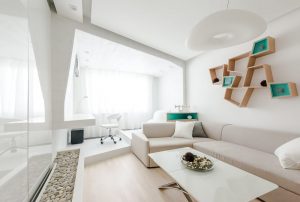 O design da sala de estar na cor da neve branca - criando obras-primas de elite135+ Fotos de soluções de estilo real no interior
