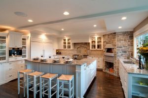 Pedra decorativa na cozinha - 130 opções de design para belos desenhos