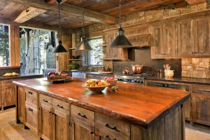 Pedra decorativa na cozinha - 130 opções de design para belos desenhos