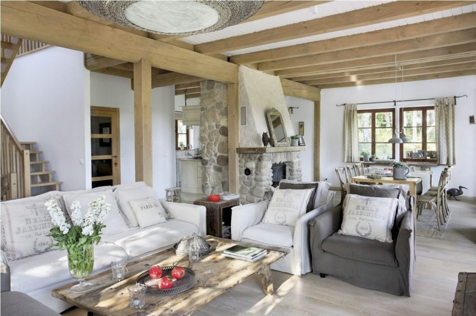 O objetivo do estilo é criar um interior confortável e aconchegante.