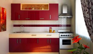 A magia da cor que afeta nossa percepção do interior: Design de uma cozinha vermelha em cores brilhantes (mais de 115 fotos)