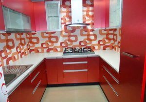 A magia da cor que afeta nossa percepção do interior: Design de uma cozinha vermelha em cores brilhantes (mais de 115 fotos)