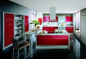 A magia da cor que afeta nossa percepção do interior: Design de uma cozinha vermelha em cores brilhantes (mais de 115 fotos)
