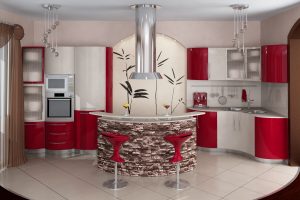 A magia da cor que afeta nossa percepção do interior: Design de uma cozinha vermelha em cores brilhantes (mais de 115 fotos)