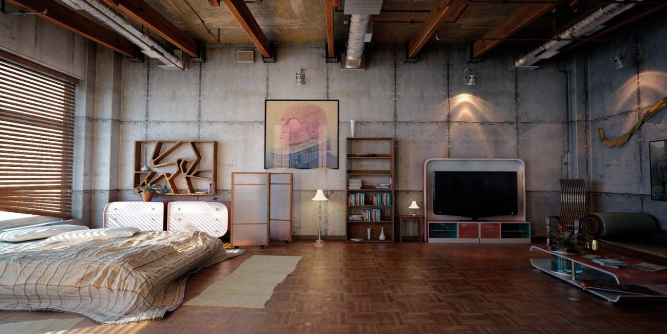 O primeiro loft apareceu nos anos 50 nos EUA