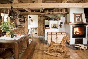 A simbiose do presente e do passado! Fogões originais russos no interior das casas