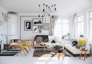 Estilo escandinavo: 240+ Fotos de concisão e contenção no design. O que torna esse estilo no interior disso?