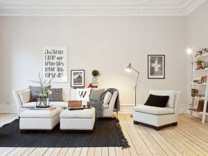 Estilo escandinavo: 240+ Fotos de concisão e contenção no design. O que torna esse estilo no interior disso?