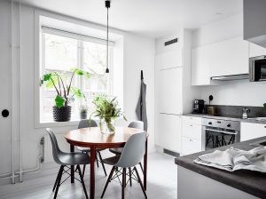 Estilo escandinavo: 240+ Fotos de concisão e contenção no design. O que torna esse estilo no interior disso?