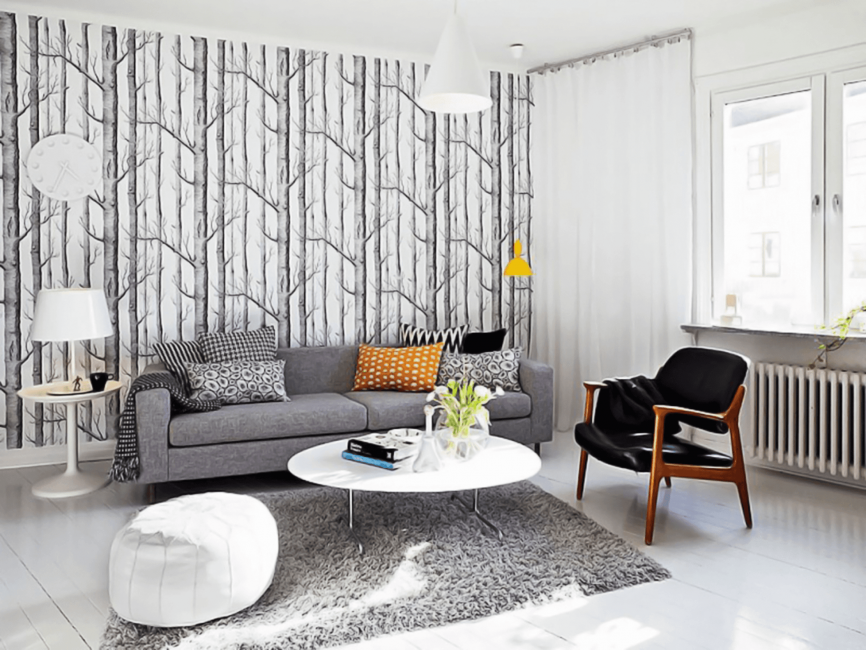 Cortinas neste estilo raramente são usadas.