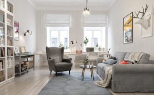 Estilo escandinavo: 240+ Fotos de concisão e contenção no design. O que torna esse estilo no interior disso?