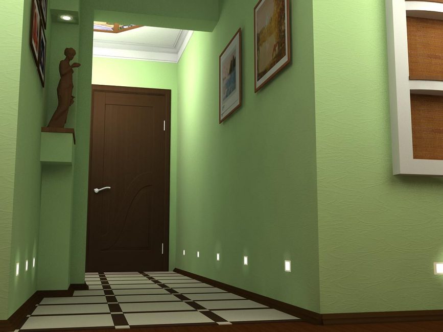 Opção em verde