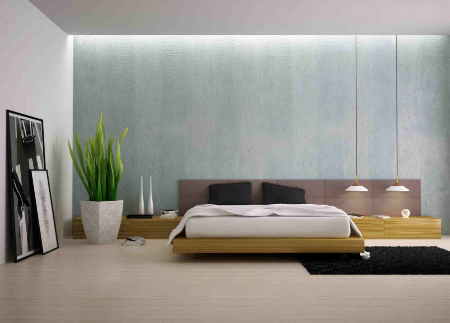 Parte do apartamento é projetado para descanso e relaxamento.