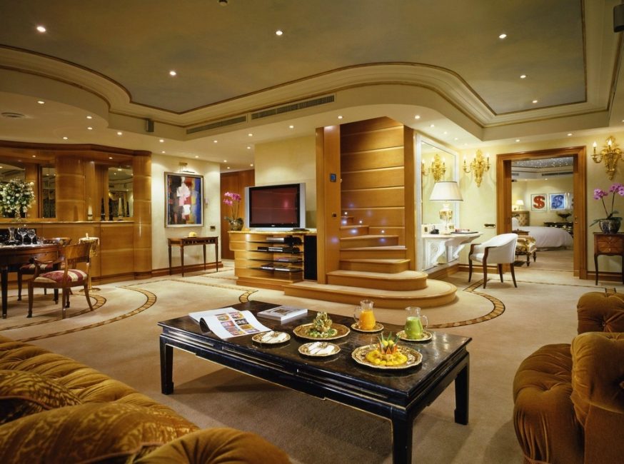 Esse interior é considerado um atributo de luxo.