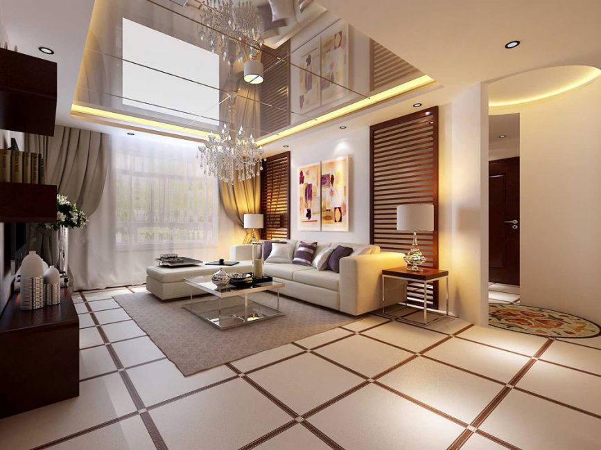 Sala de estar luxuosa