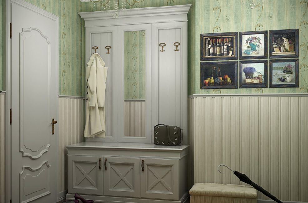 Decoração do corredor