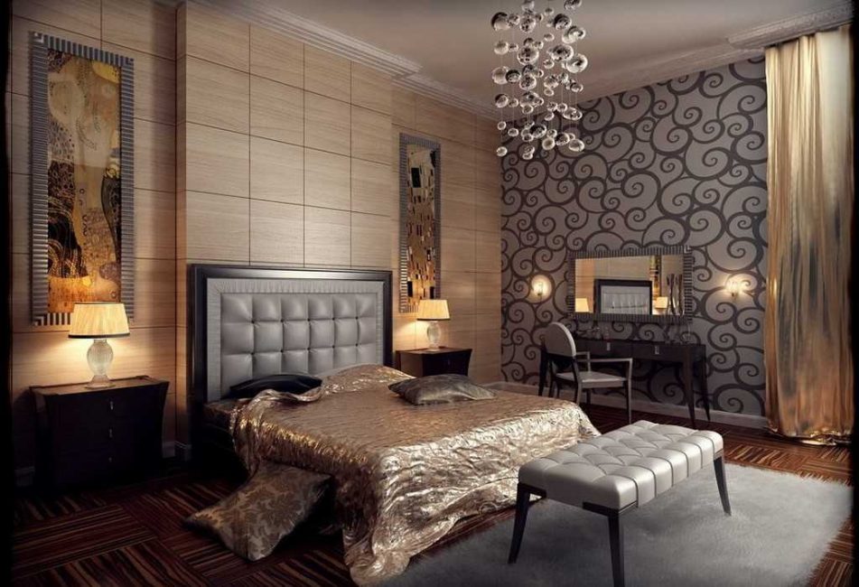 A harmonia da Art Deco é sublinhada por todos os elementos de traço e design.