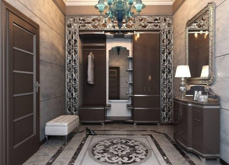 A impressão da casa começa a tomar forma a partir do corredor