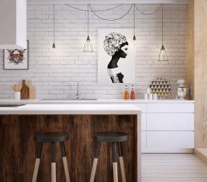 Azulejo branco - Criando um design espetacular. 300+ (foto) Acabamentos interiores