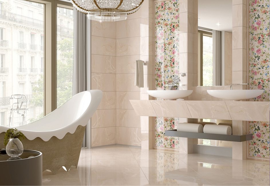 Chão branco acrescenta elegância ao quarto