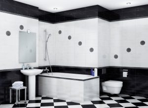 Azulejo branco - Criando um design espetacular. 300+ (foto) Acabamentos interiores