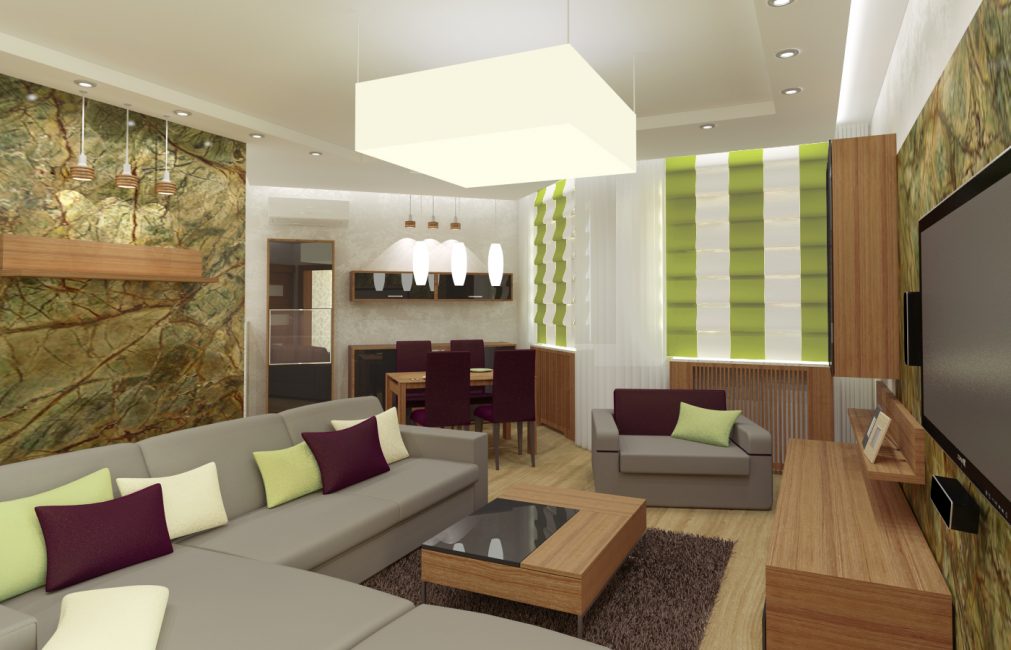 Linhas claras no interior