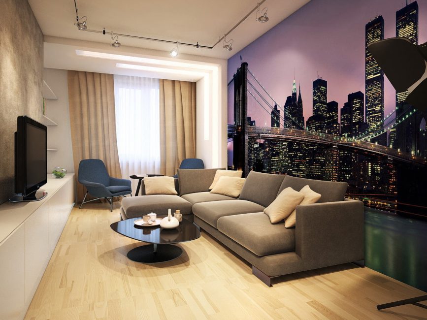Tela de fotos como uma decoração ou cor adicional