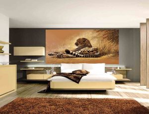 Foto papel de parede no interior do quarto: 205+ (Foto) Belas ideias para criar conforto