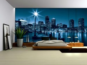 Foto papel de parede no interior do quarto: 205+ (Foto) Belas ideias para criar conforto