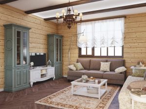 O interior da sala de estar no estilo da Provence - o charme da França em sua casa (mais de 170 fotos)