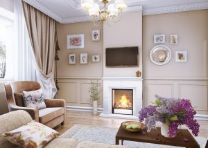 O interior da sala de estar no estilo da Provence - o charme da França em sua casa (mais de 170 fotos)