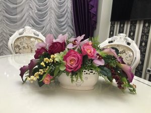 Flores artificiais para interiores de casa: Beleza por muitos anos (bouquets, composições, ekibany)