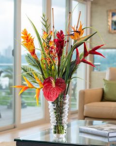 Flores artificiais para interiores de casa: Beleza por muitos anos (bouquets, composições, ekibany)
