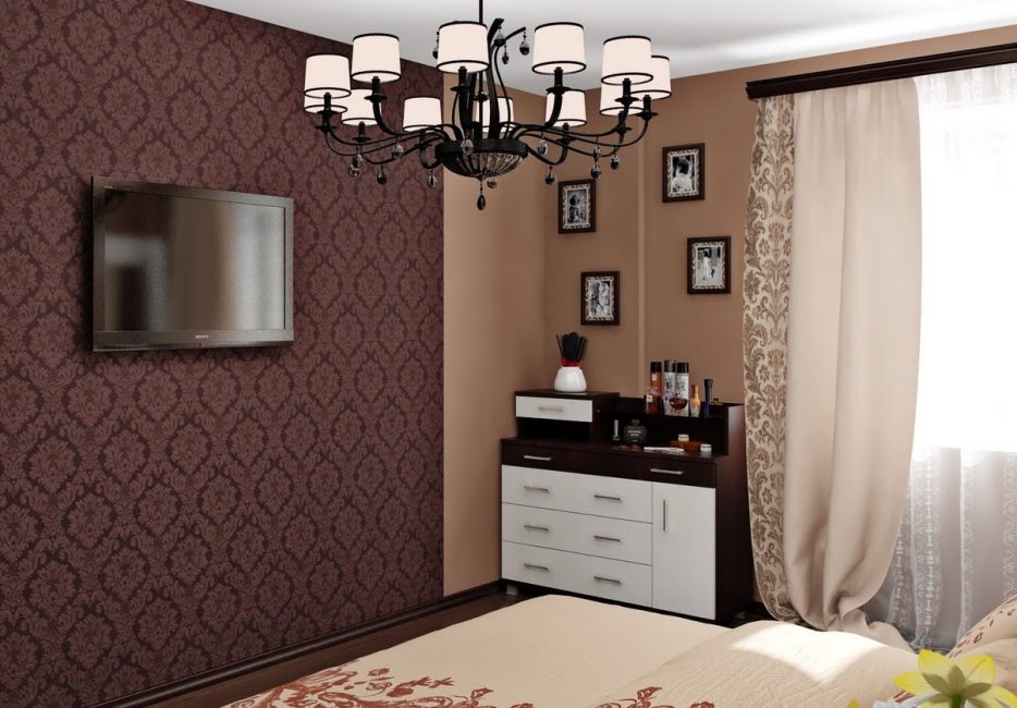 Uma solução interessante - o design das cortinas do espaço da janela cacau sombra
