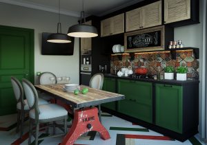 Cozinhas urbanas chiques em estilo loft - 255+ (Foto) Atmosfera industrial
